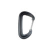 Ultralight aluminium carabiner black for camping sailing and outdoor. Quick release wire-gate design. Completely rust proof.